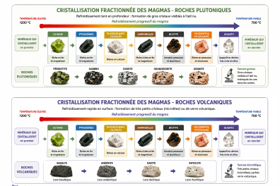 La cristallisation fractionnée - Séries de BOWEN